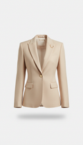 Champagne Beige Tailored Blazer